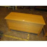 Modern Oak Blanket Box, 102x43cm