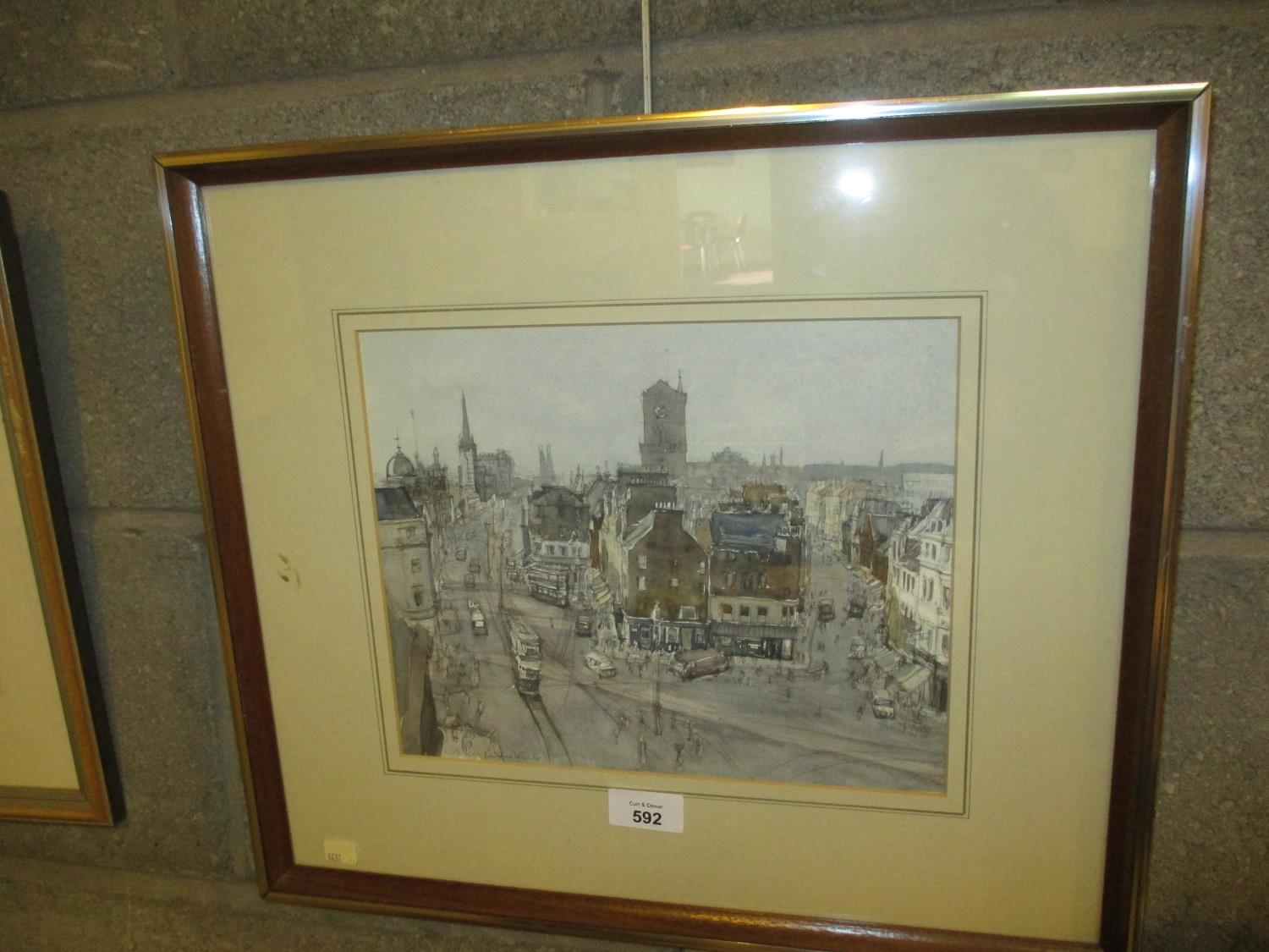 Andrew Neilson, Watercolour, Dundee High Street, 22x27cm