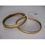 Two 9ct Gold Bangles, 15.85g