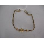 Late Victorian 9ct Gold Bracelet, 4.5g