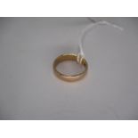 9ct Gold Wedding Ring, 4.95g, Size S