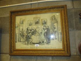Gilt Framed Print Deplorable End of a Foolish Young Goose