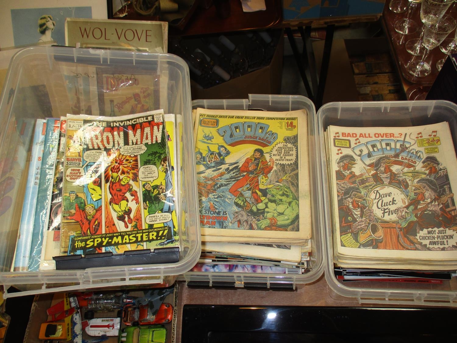 Three Boxes of 2000AD and Other Comics