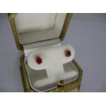 9ct Gold Ruby Stud Earrings