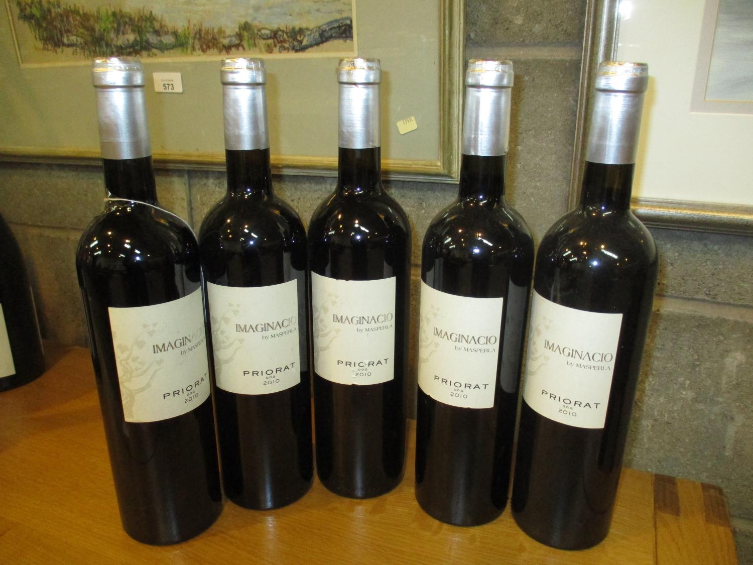 Five Bottles Imaginacio by Masperla Priorat 2010