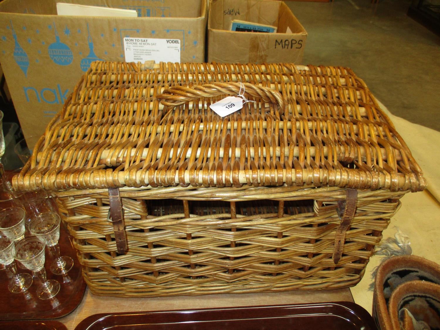 Vintage Pigeon Carrier Basket