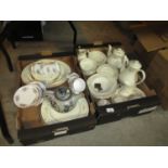 Two Boxes with Royal Doulton Diana Dinner Service etc