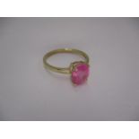 9ct Gold Pink Sapphire Ring