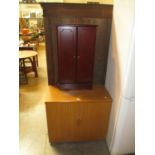 Small Mahogany Cabinet and a Teak Cabinet