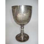 Silver Trophy Goblet, Birmingham 1946, 420g