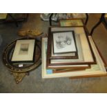 Eagle Crest Wall Mirror, Etchings and Other Pictures
