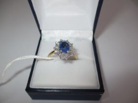 18ct Gold Sapphire and Diamond Ring