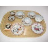 Collection of Late 18th/Early 19th Century Chinese Export Porcelain Tea Bowls and Saucers etc