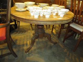 Victorian Mahogany Tilt Top Breakfast Table, 102cm