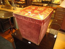 Victorian Tapestry Top Box Stool