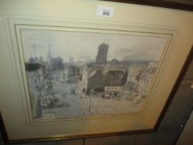Andrew Neilson, Watercolour, High Street Dundee, 29x36cm