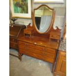 Edwardian Inlaid Mahogany Dressing Table, 107cm