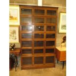 Early 20th Century Oak 21 Door 7 Tier Stacking Bookcase, 131cm wide, 226cm high