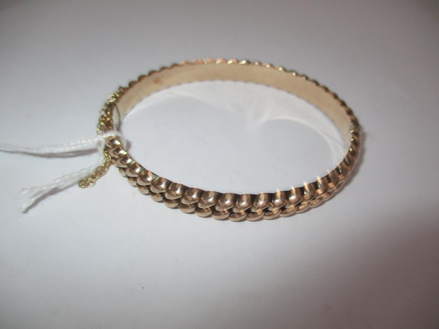 9ct Gold Rope Twist Effect Bangle, 11.05g