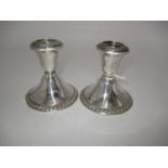 Pair of Newport Sterling Silver Candlesticks