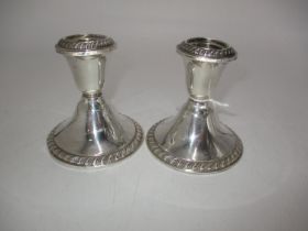 Pair of Newport Sterling Silver Candlesticks