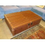 Coffee Table in The Form of a Trunk with Sliding Storage Top, 120x75cm