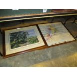 James McIntosh Patrick Signed Limited Edition Print and a Bordeaux Map