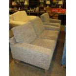 Modern Loose Cushion 2 Seat Settee and Chair