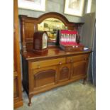 1920's Mahogany Mirror Back Sideboard, 168cm