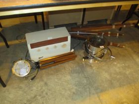 Marconi Radio and 2 Lamps