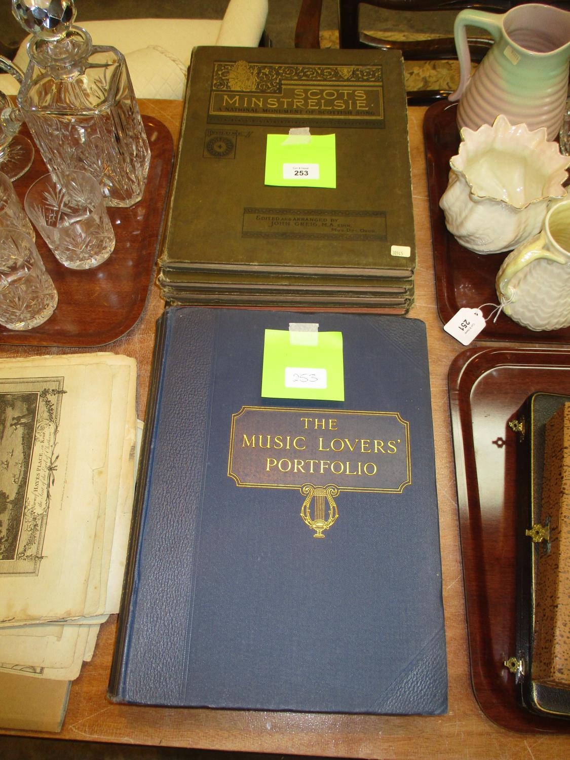 Five Books - Scots Minstrelsie, and Four Books - The Music Lovers Portfolio