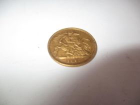 1893 Gold Half Sovereign