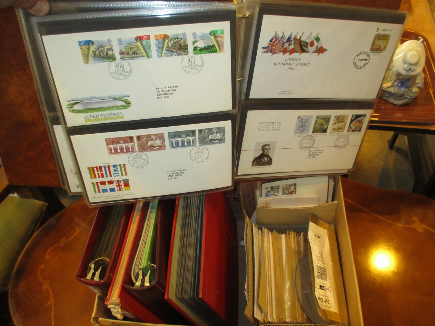Box of First Day Covers etc
