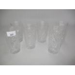 Set of 6 Crystal Tall Tumblers