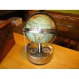 Vintage Chrome Globe Lamp