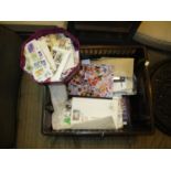 Box of Stamps and First Day Covers etc