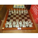 Frosted and Clear Perspex Chess Set