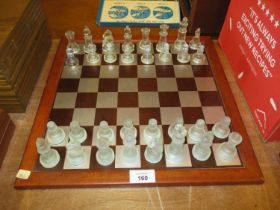 Frosted and Clear Perspex Chess Set