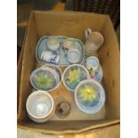 Box of Buchan Pottery etc