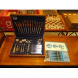 Viners Canteen of Stainless Steel Cutlery and Boxed Party Piece Cutlery