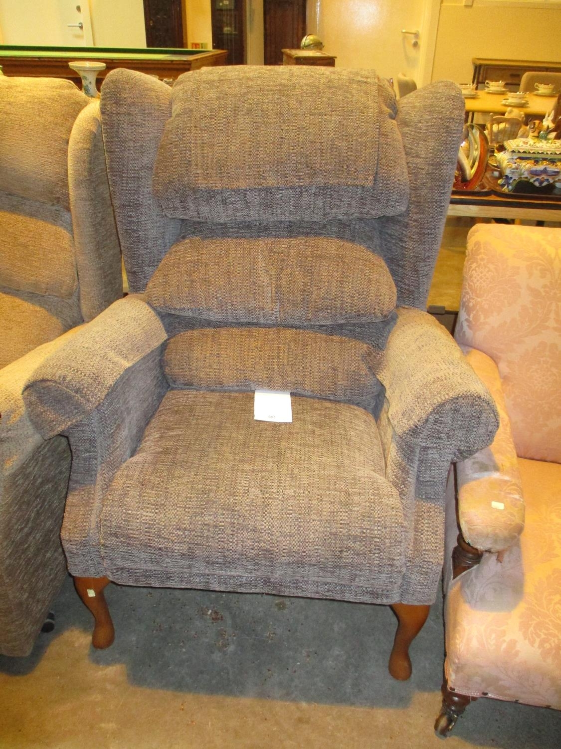 Modern Wing Back Fireside Chair