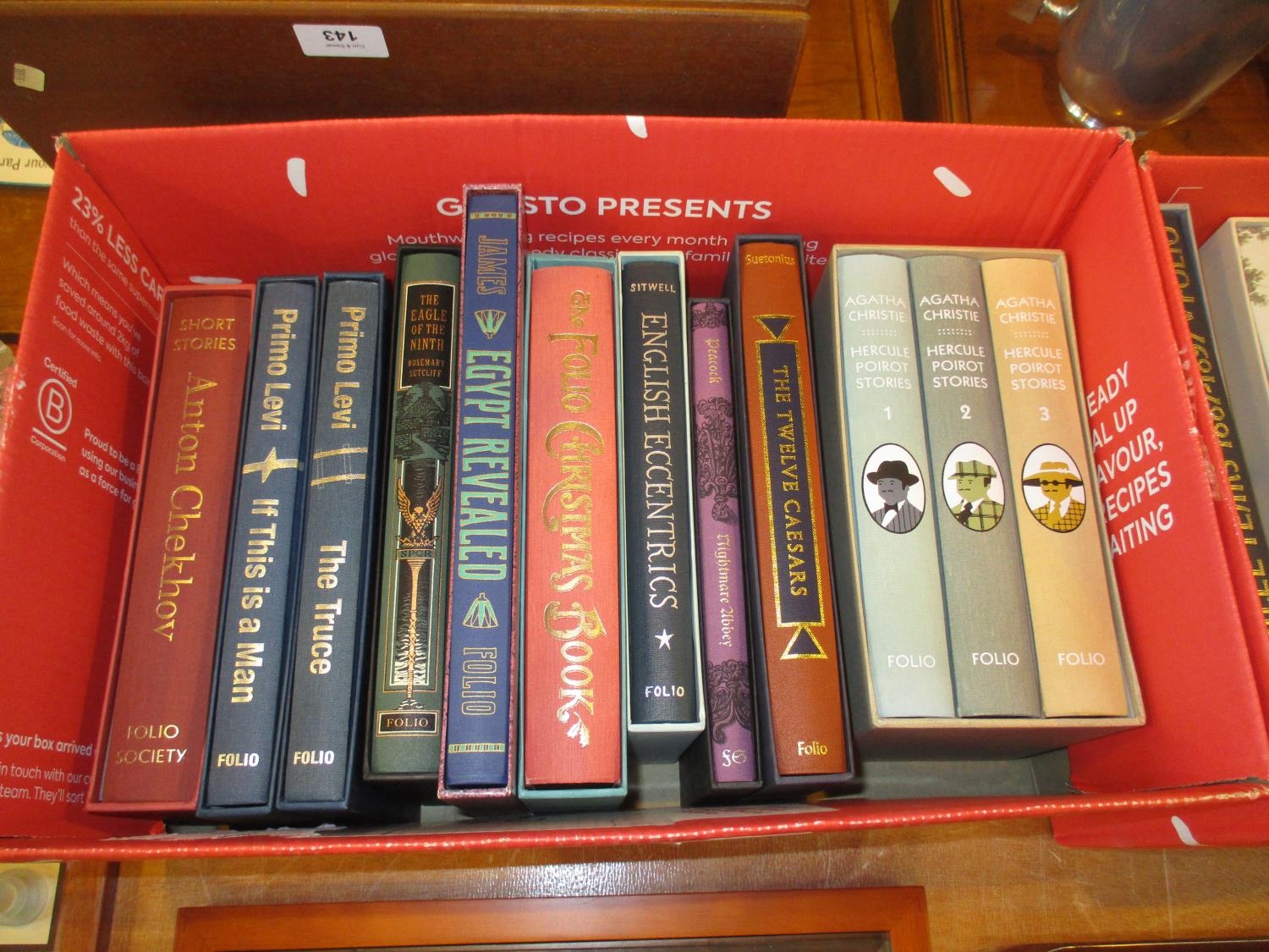 Boxed Set of Agatha Christie and 9 Other Folio Society Books