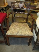 Ladder Back Elbow Chair