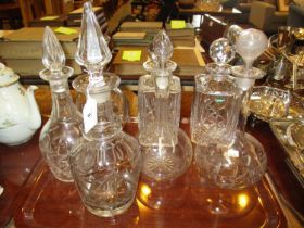 Edinburgh Crystal Decanter, 5 Other Decanters and a Carafe