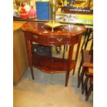 Reproduction Inlaid Mahogany Hall Table, 72cm