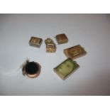 Three 9ct Gold Bank Note Pendants, 9ct Gold Telephone Dial Pendants, 2 Other Pendants and a 9ct Gold