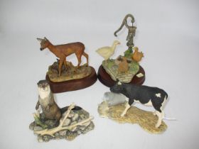 Four Border Fine Arts Animal Figures
