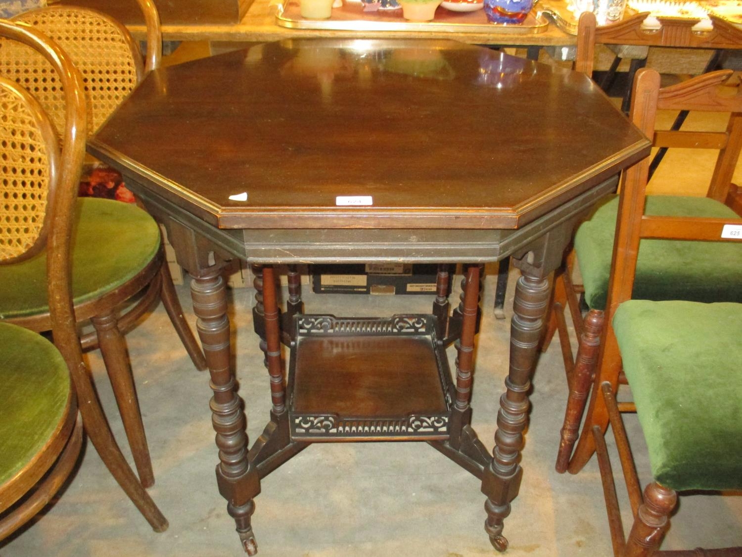 Late Victorian Octagonal Top Window Table, 76cm