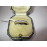 18ct Gold 6 Stone Diamond Ring, 3.27g, Size N