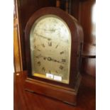 George III Robert Ward London Mahogany Case Bracket Clock having a Musical Movement, Engraved